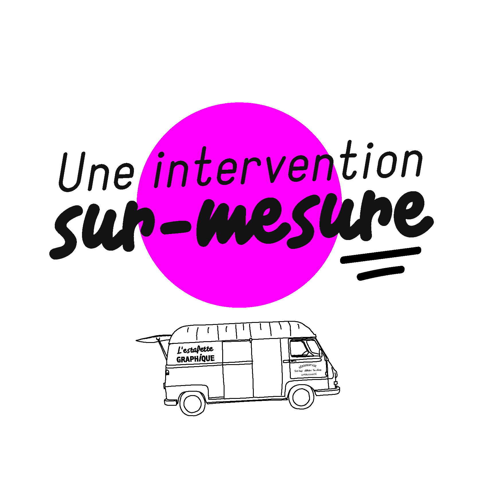 l'estafette graphique propose des intervention sur mesure